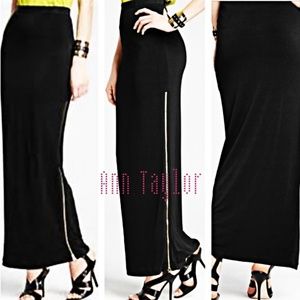 Ann Taylor Black Maxi Skirt